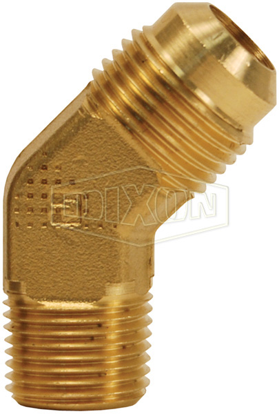 3//8 Tube Dixon 149F-6-4 Brass SAE 45/° Male Elbow Flare Fitting 1//4 Pipe 5//8-18 Straight